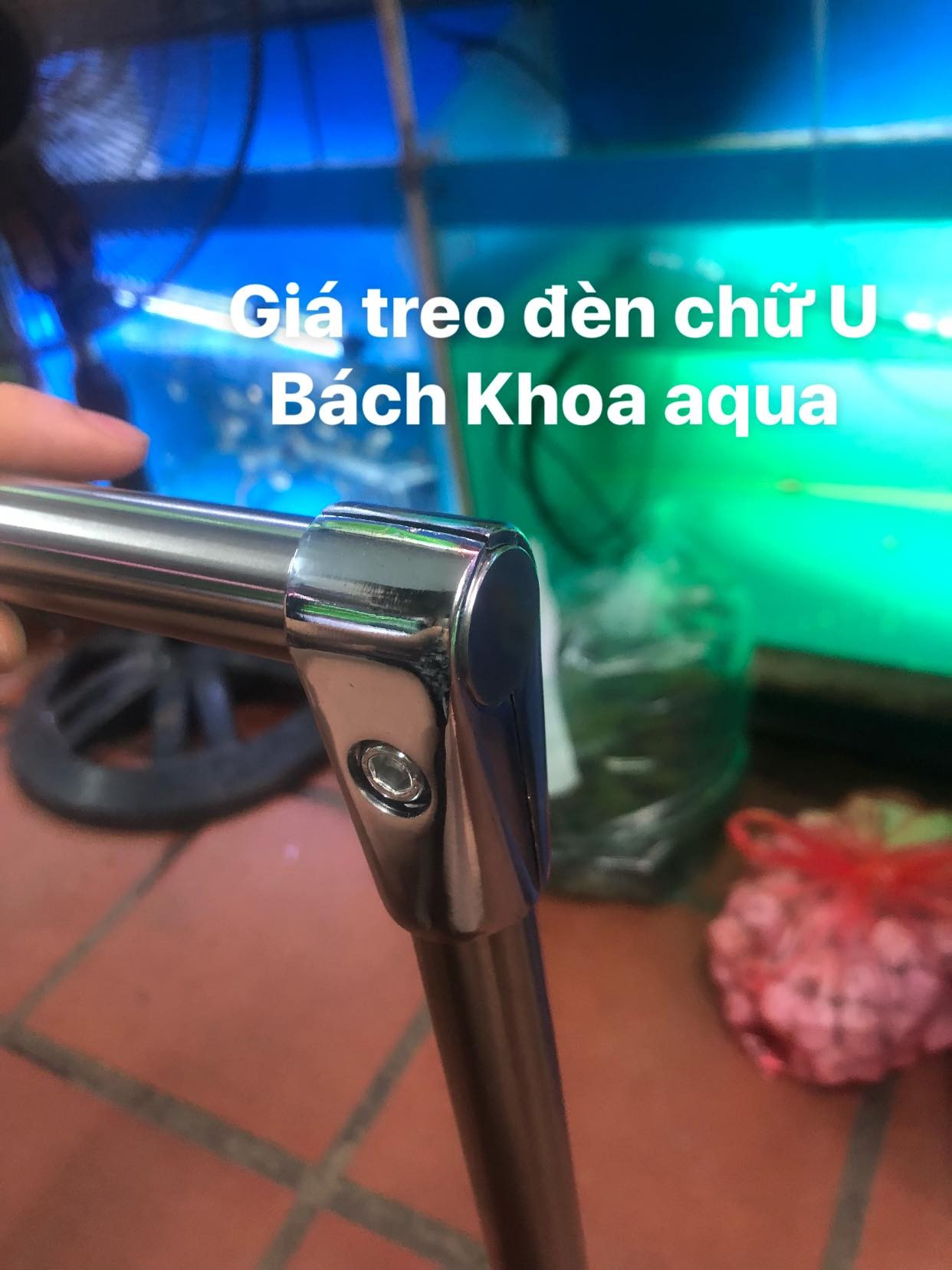 GIÁ TREO ĐÈN INOX CHỮ U MUFAN
